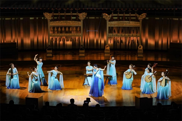 音樂(lè)會(huì)現(xiàn)場(chǎng)。中央民族樂(lè)團(tuán)供圖，房瀟攝