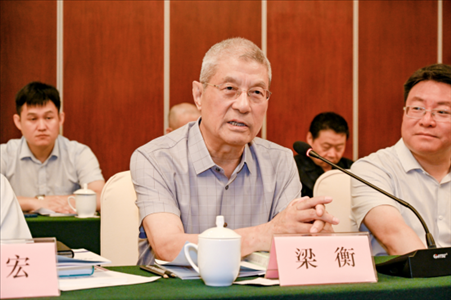 中國林業(yè)生態(tài)作家協(xié)會名譽主席梁衡發(fā)言。主辦方供圖