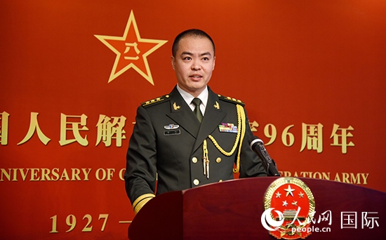 中國駐瑞典大使館李珂副武官致辭。人民網記者 殷淼攝