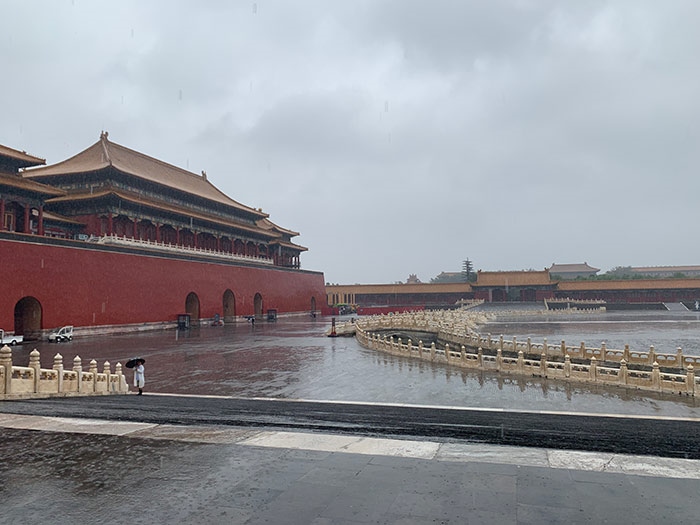 雨中故宮。人民網(wǎng)記者劉微 攝