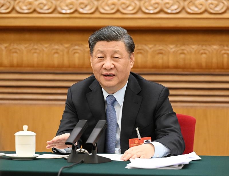 2023年3月5日，習(xí)近平總書記參加十四屆全國(guó)人大一次會(huì)議江蘇代表團(tuán)審議。
