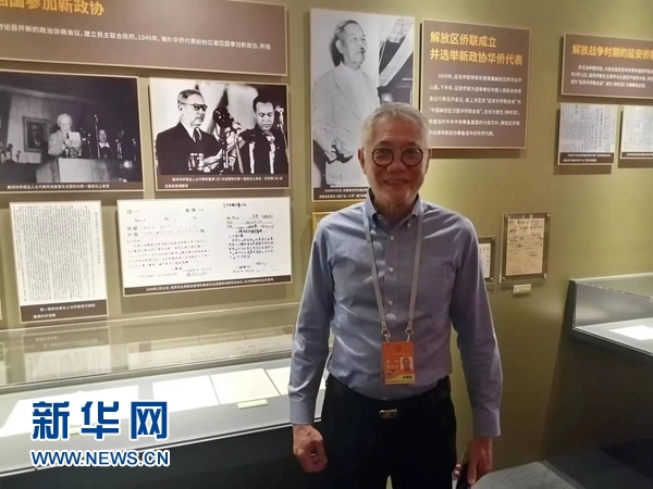 印尼廣東社團(tuán)聯(lián)合總會(huì)總主席張錦泉。新華網(wǎng)記者 侯強(qiáng) 攝