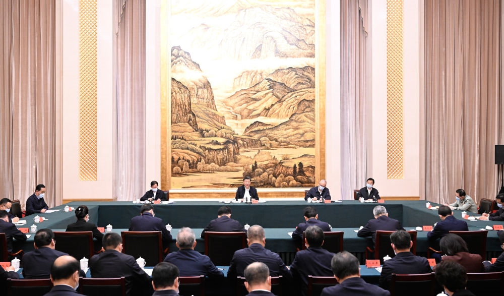  2023年5月17日上午，習(xí)近平在西安聽取陜西省委和省政府工作匯報(bào)并發(fā)表重要講話。