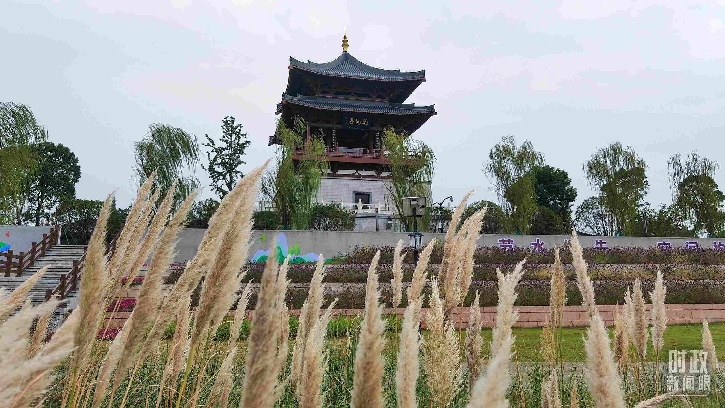 △長江國家文化公園九江城區(qū)段。（總臺央視記者程鋮拍攝）