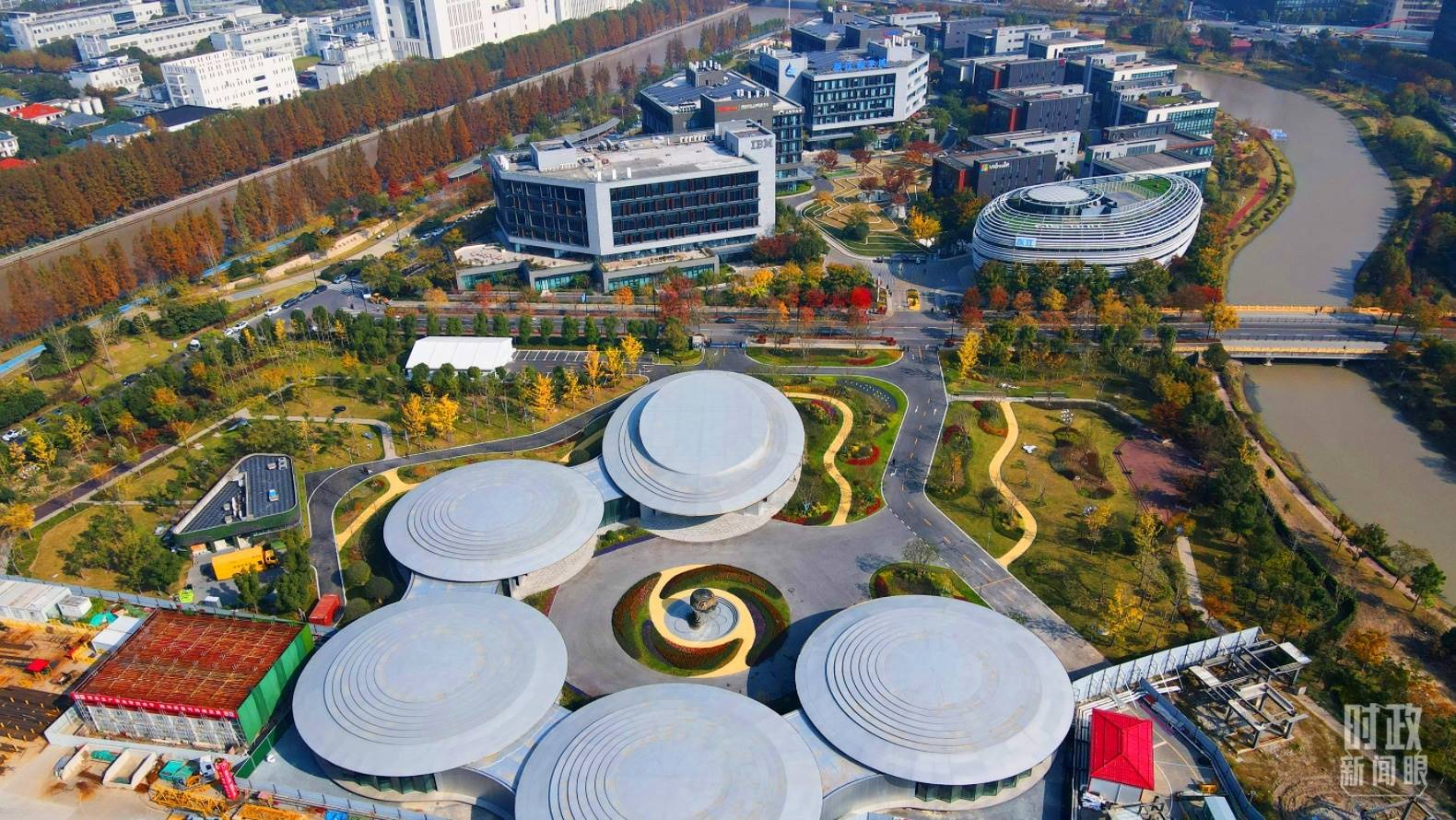 △張江科學(xué)城未來公園。（總臺央視記者范凱拍攝）