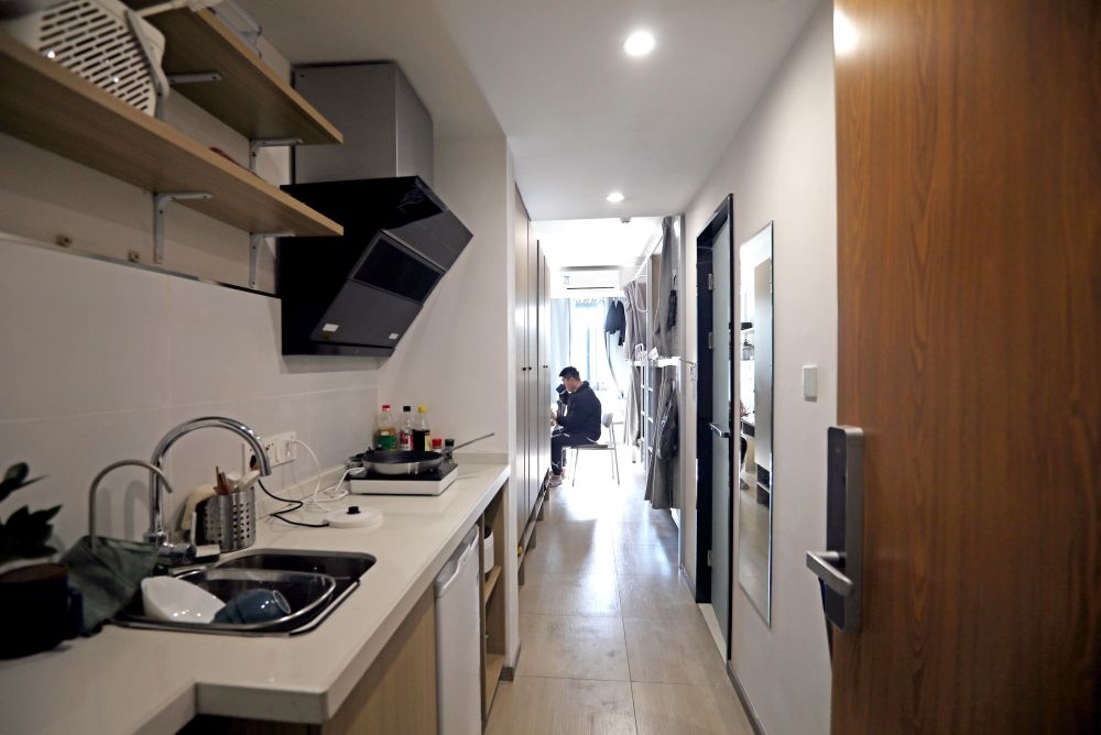 閔行區(qū)新時(shí)代城市建設(shè)者管理者之家內(nèi)部設(shè)施一應(yīng)俱全。