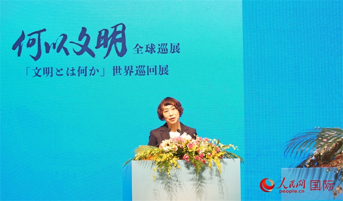 中央廣播電視總臺(tái)副臺(tái)長(zhǎng)邢博致辭。人民網(wǎng) 蔣曉辰攝