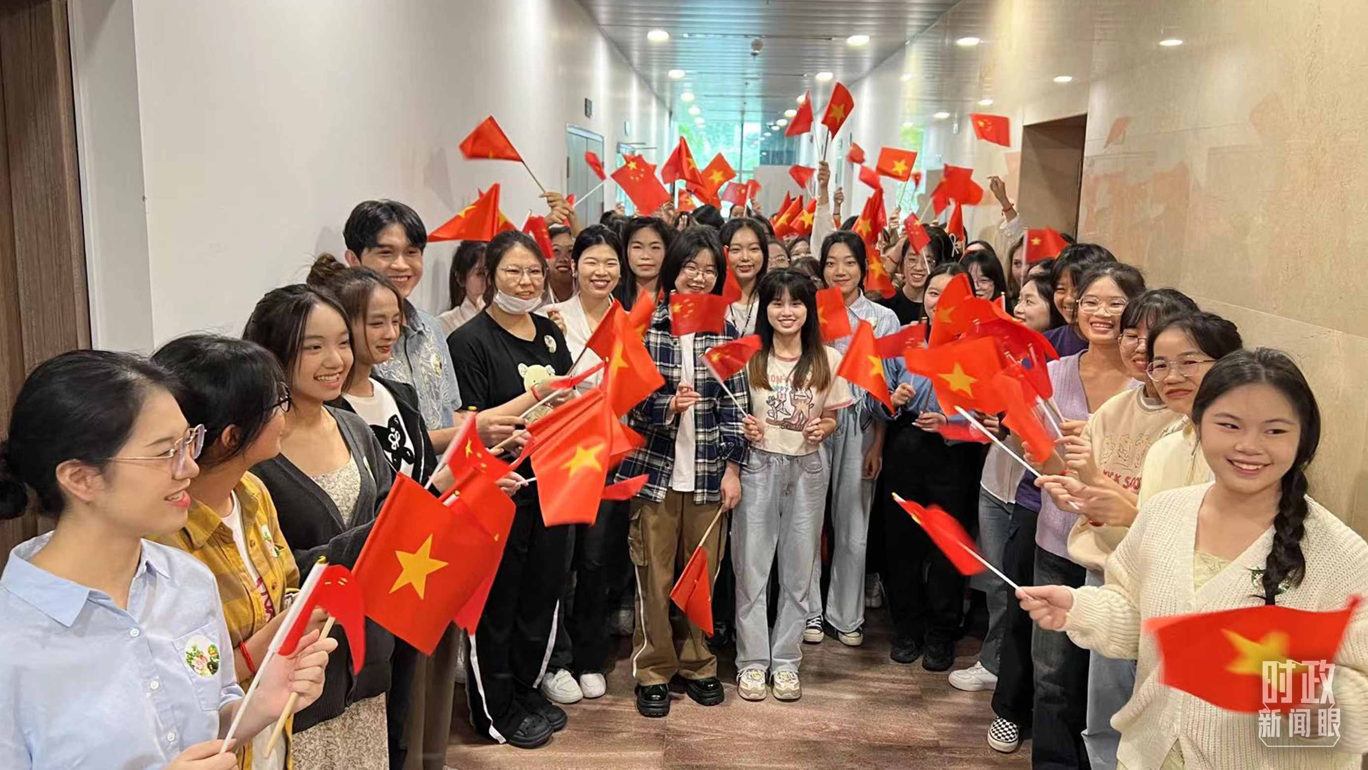 △中越青年齊聚一堂。（總臺央視記者程鋮拍攝）