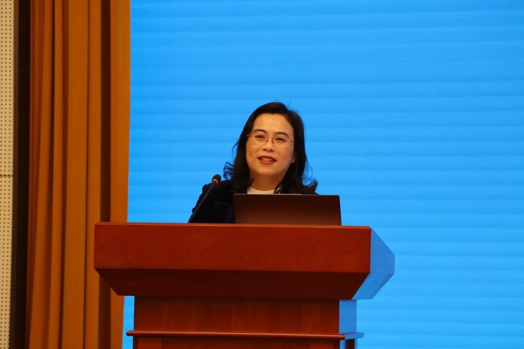 浙江師范大學(xué)副校長(zhǎng)張建珍致辭。主辦方供圖