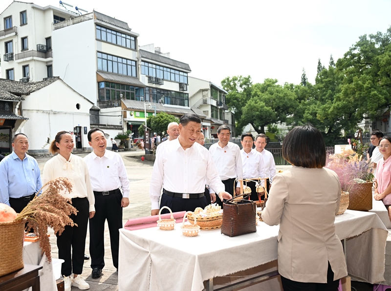 2023年9月20日，習近平在金華市義烏市后宅街道李祖村考察。