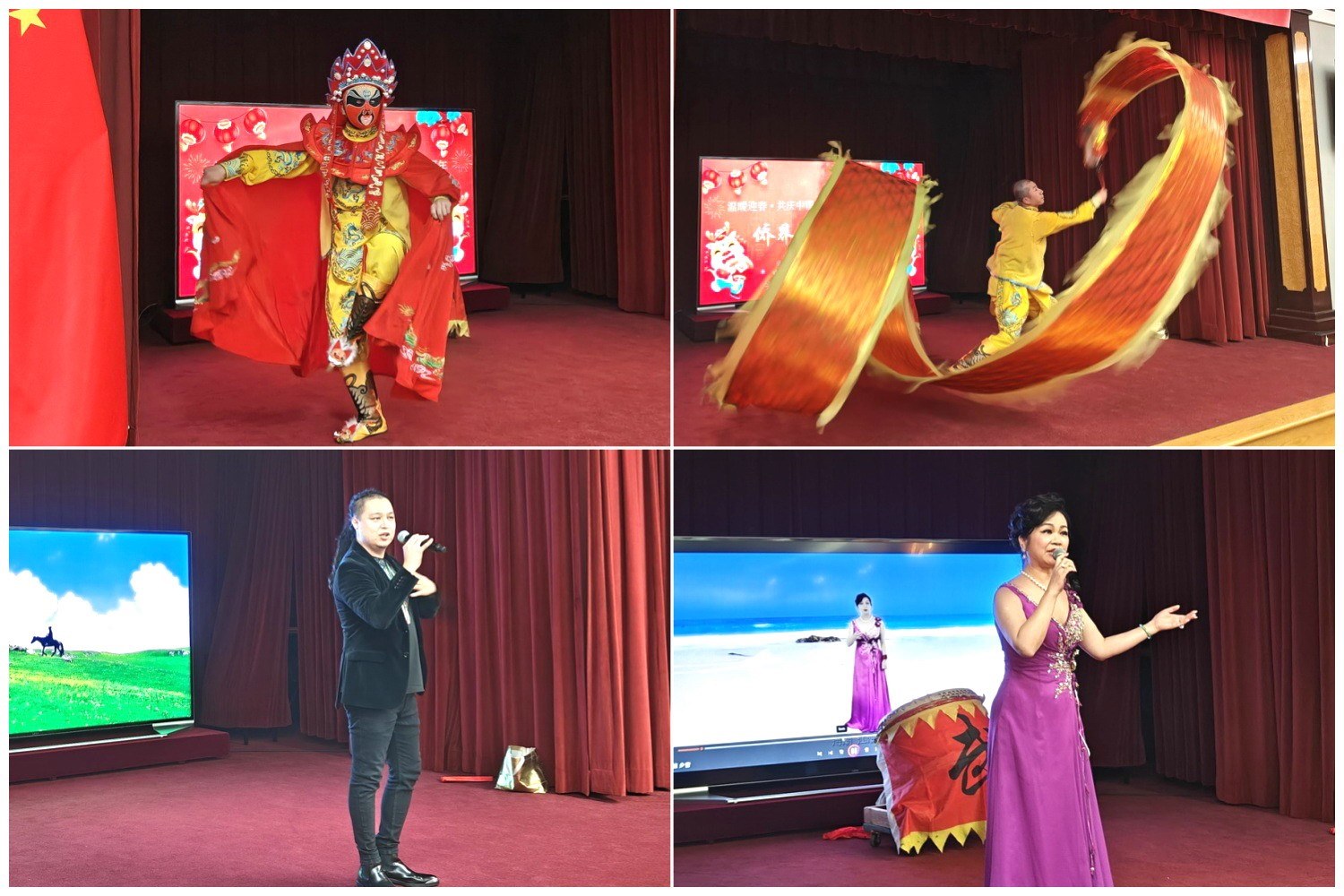 當(dāng)?shù)貎S界知名演員獻(xiàn)上精彩演出。主辦方供圖