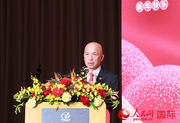 全華聯(lián)理事長賀乃和致辭。人民網(wǎng) 許可攝