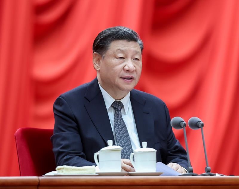 △2023年4月3日，學(xué)習(xí)貫徹習(xí)近平新時(shí)代中國特色社會(huì)主義思想主題教育工作會(huì)議在北京召開。習(xí)近平總書記出席會(huì)議并發(fā)表重要講話。