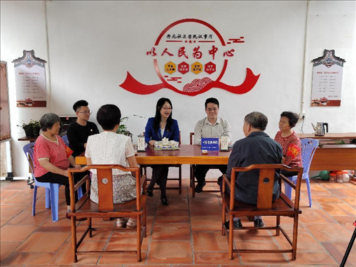 “茶文化六步調(diào)解法”調(diào)解現(xiàn)場(chǎng)。