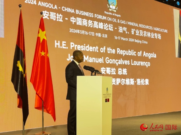 安哥拉總統(tǒng)若昂·曼努埃爾·貢薩爾維斯·洛倫索。人民網(wǎng)記者 張榮攝
