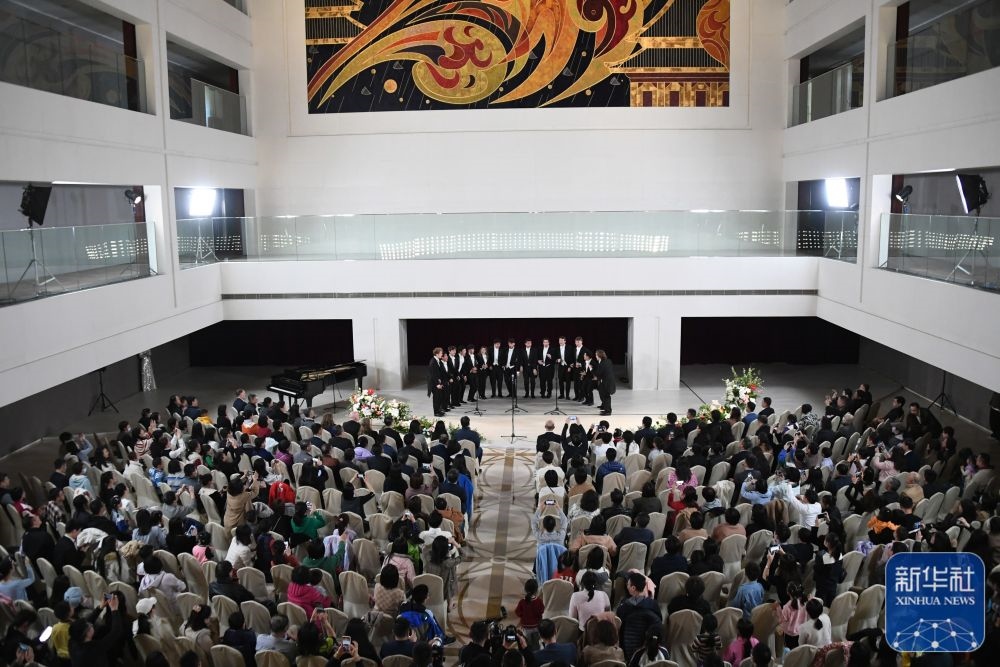 3月21日拍攝的“春暖·金融街韻律專場音樂會”現(xiàn)場。新華社記者 任超 攝