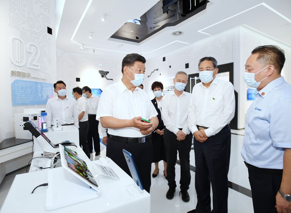 2020年8月19日下午，習近平總書記在安徽省合肥市參觀安徽創(chuàng)新館，了解安徽省科技創(chuàng)新和新興產(chǎn)業(yè)發(fā)展情況。