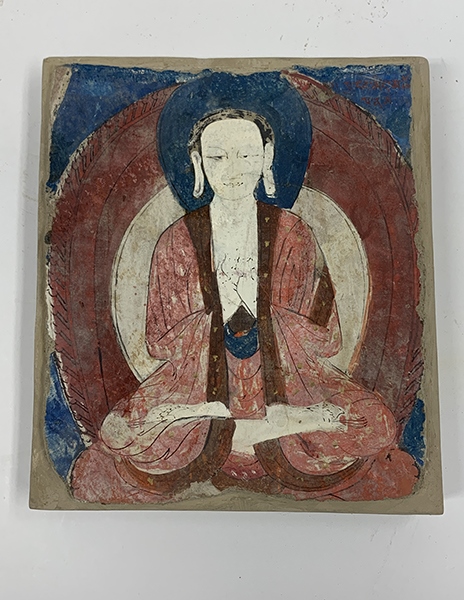 佛像壁畫殘片（暫定名）。國家文物局供圖