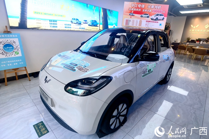 五菱汽車推出置換補(bǔ)貼。人民網(wǎng)記者 陳燕攝
