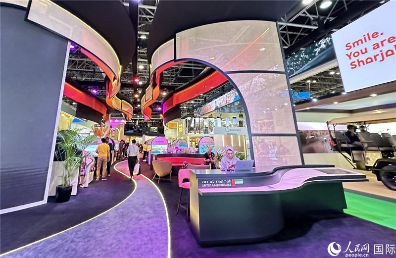 阿聯(lián)酋沙迦展臺。人民網(wǎng)記者管克江攝