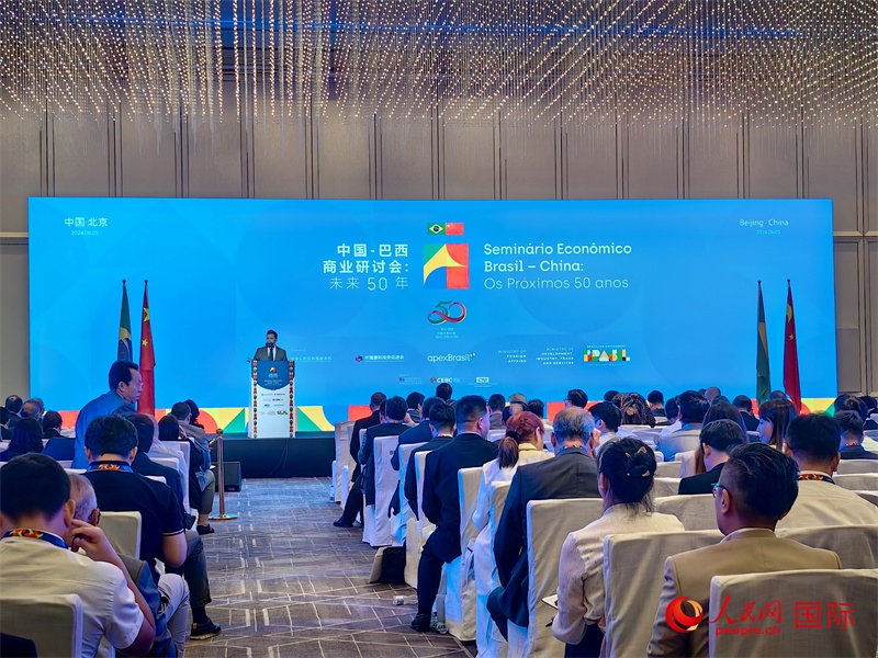 中國—巴西商業(yè)研討會現(xiàn)場。人民網(wǎng)記者 符園園攝