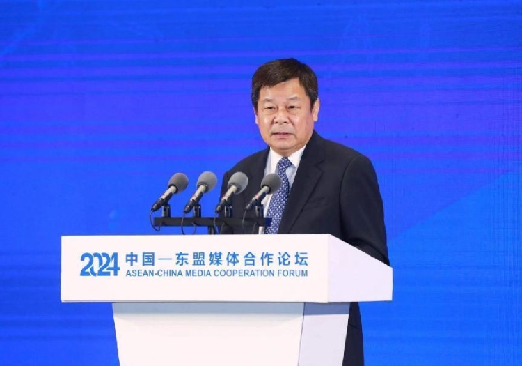 杜占元致辭。中國外文局供圖