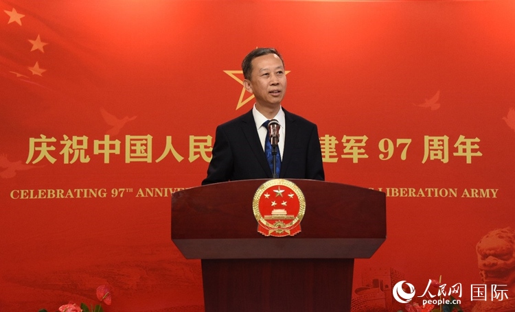 中國駐瑞典大使崔愛民致辭。人民網(wǎng)記者 殷淼攝