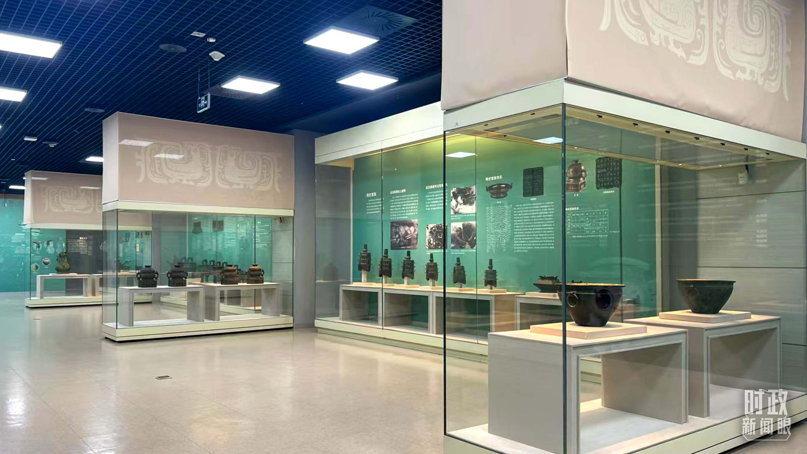 △ 寶雞青銅器博物院內(nèi)展陳。（總臺記者崔剛拍攝）