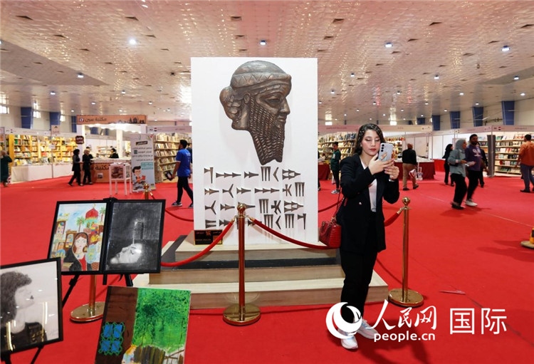 展廳一角。人民網(wǎng)中東中心分社奧馬爾·哈利勒攝