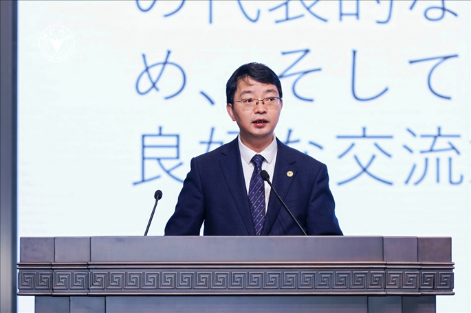 浙江大學(xué)副校長周江洪致辭。浙江大學(xué)供圖