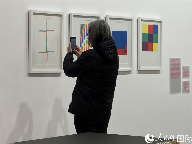 11月8日，觀眾在“瑞士經(jīng)典設(shè)計(jì)展”作品前駐足欣賞。人民網(wǎng) 謝瑩攝 