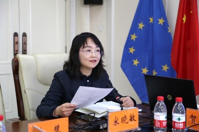 中國(guó)社會(huì)科學(xué)院歐洲研究所《歐洲研究》總編輯、中國(guó)歐洲學(xué)會(huì)秘書(shū)長(zhǎng)宋曉敏教授主持研討會(huì)。吳迪攝