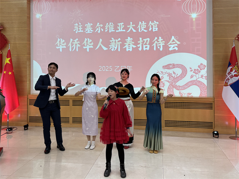 招待會(huì)現(xiàn)場(chǎng)表演。諾維薩德孔子學(xué)院供圖