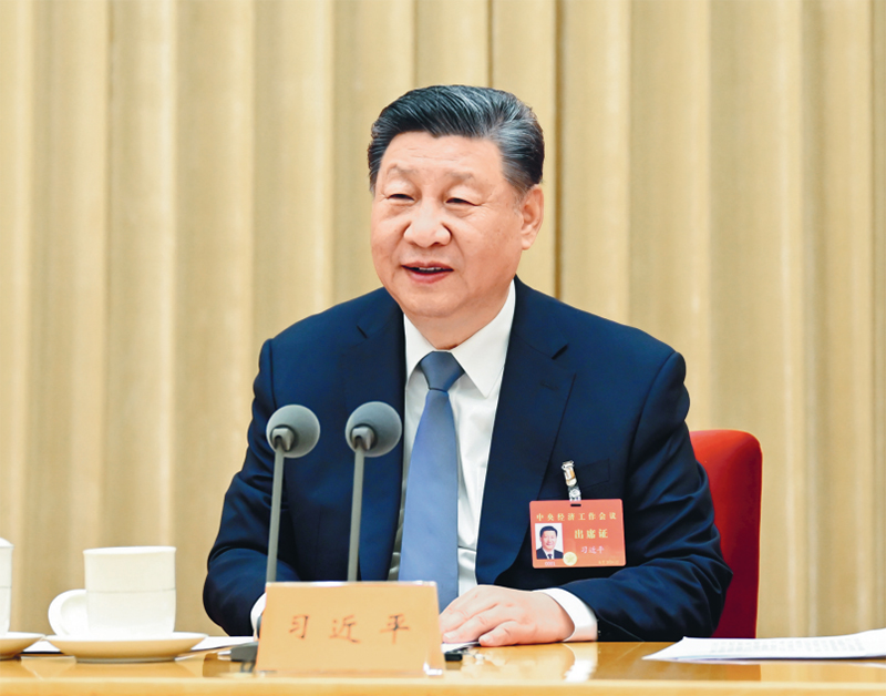 2024年12月11日至12日，中央經(jīng)濟工作會議在北京舉行。中共中央總書記、國家主席、中央軍委主席習近平出席會議并發(fā)表重要講話。 新華社記者 謝環(huán)馳/攝