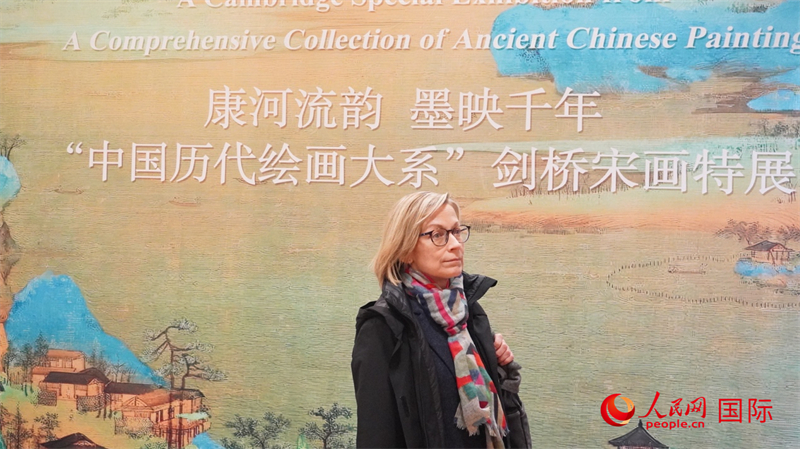 宋畫特展吸引英國學(xué)者。徐量攝