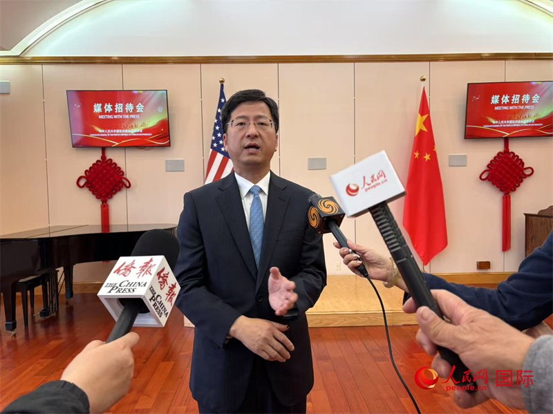 張建敏接受人民網(wǎng)等媒體記者采訪。人民網(wǎng) 鄧圩攝