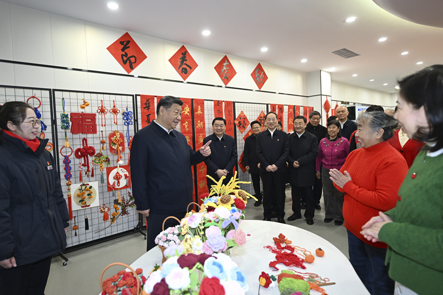 2025年1月23日，習(xí)近平總書記在沈陽大東區(qū)長(zhǎng)安街道長(zhǎng)安小區(qū)社區(qū)黨群服務(wù)中心考察。