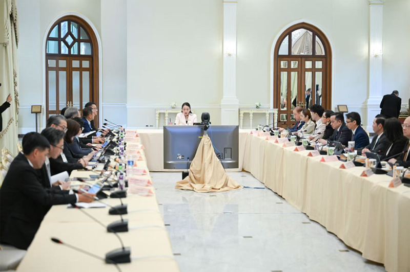 會議現(xiàn)場。泰國總理府供圖