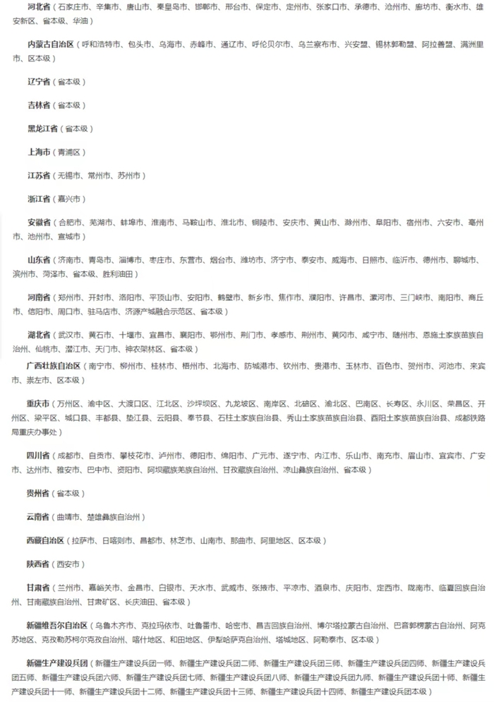 截至5月8日已開(kāi)通醫(yī)保個(gè)賬跨省共濟(jì)的統(tǒng)籌區(qū)。（國(guó)家醫(yī)保局官網(wǎng)截圖）