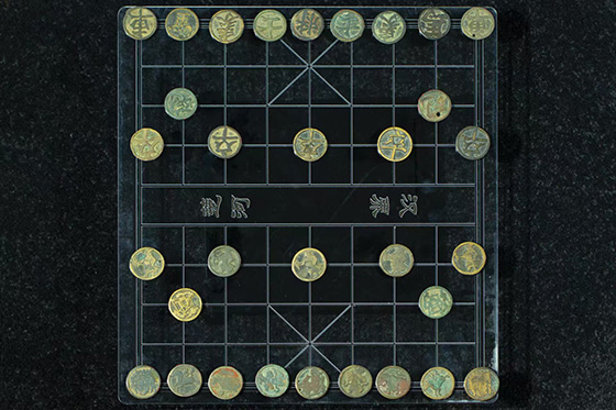 宋代中國(guó)銅象棋子。主辦方供圖
