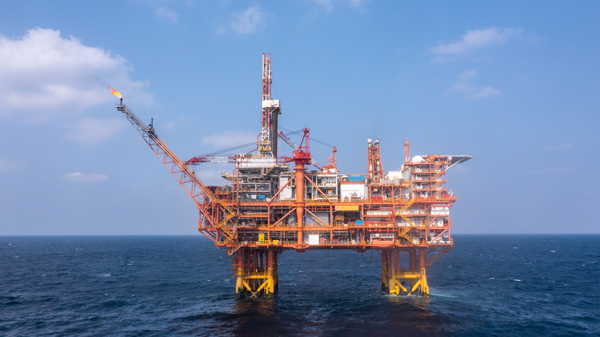 我國首個(gè)海上CCUS項(xiàng)目設(shè)施恩平15-1平臺(tái)。受訪者供圖